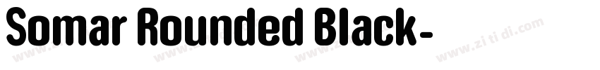 Somar Rounded Black字体转换